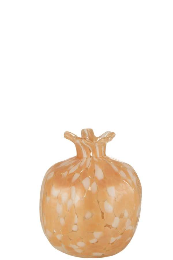 VASE MELISSA GLASS BEIGE MEDIUM