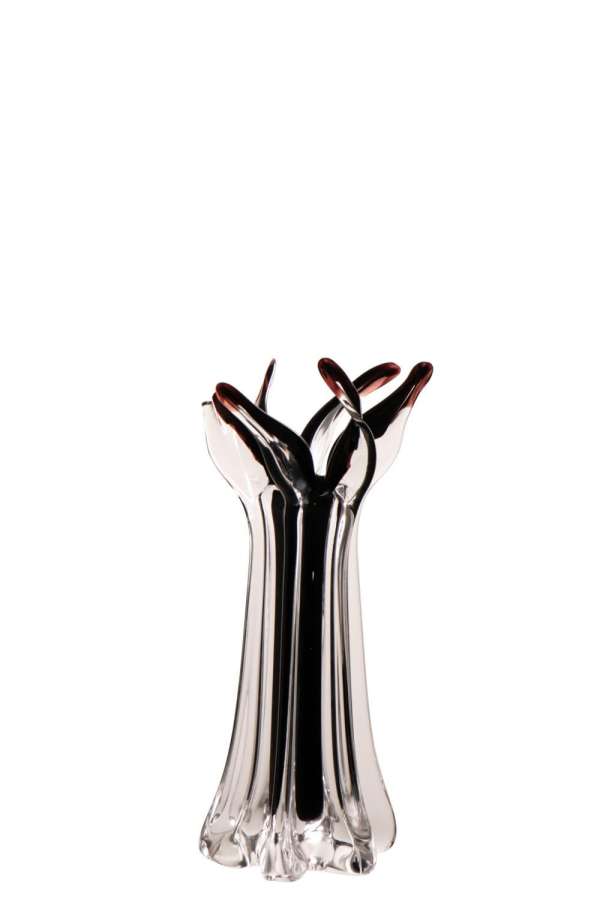 VASE SERENA GLASS BLACK