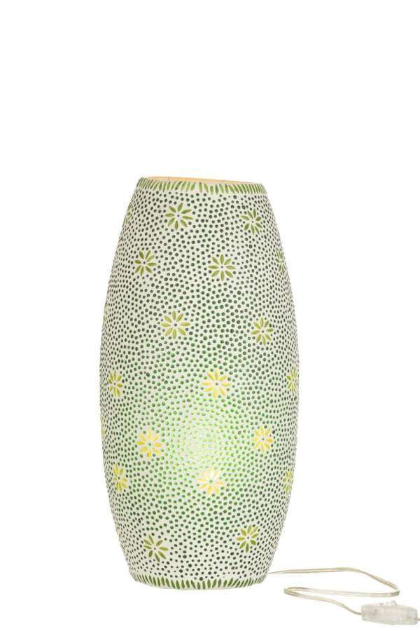 LAMP BRAM GLASS GREEN LARGE