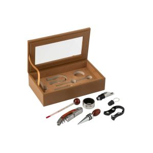 BOX WINE ACCESSORIES PU CAMEL