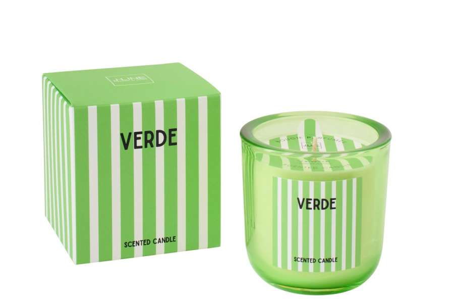 SCENTED CANDLE VERDE WAX GREEN LARGE