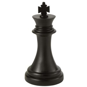 CHESS PIECE KING POLYRESIN BLACK