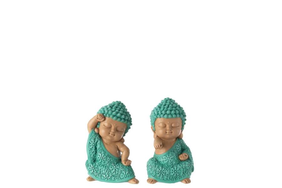 MONK FIGHT RESIN AZURE ASSORTMENT OF 2