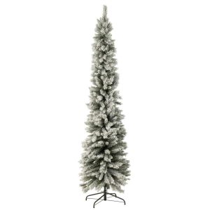 CHRISTMAS TREE PLASTIC SMALL MODEL SNOWY GREEN LARGE