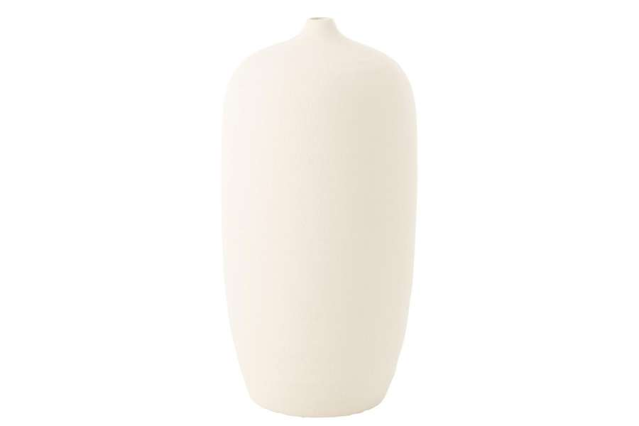 VASE CASSIA OVAL CLAY WHITE