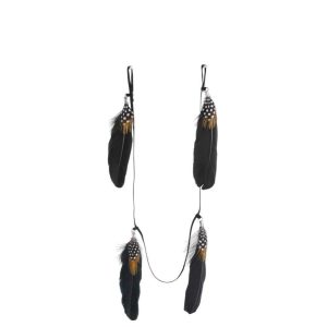 GARLAND FEATHERS BROWN/BLACK