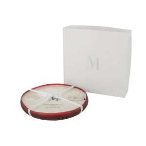 SCENTED CANDLE M-CHIC GLASS RED EXTRA LARGE-35H