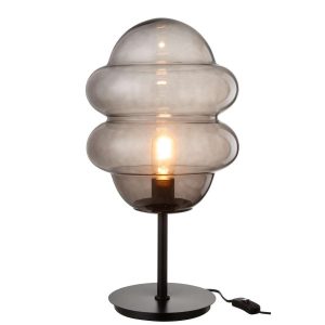 TABLE LAMP HONEY SPOON GLASS GREY