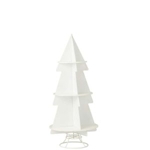 RACK X'MAS TREE METAL WHITE MEDIUM