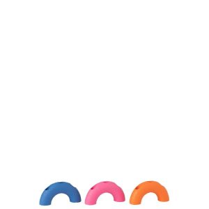 CANDLE HOLDER ARC CEMENT MIX ASSORTMENT OF 3
