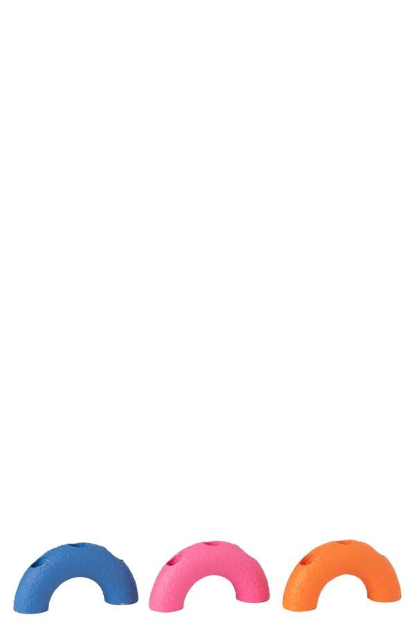 CANDLE HOLDER ARC CEMENT MIX ASSORTMENT OF 3