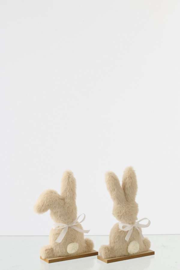 RABBIT POLYESTER BEIGE SMALL ASSORTMENT OF 2