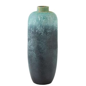 VASE VINTAGE CERAMIC AZURE LARGE