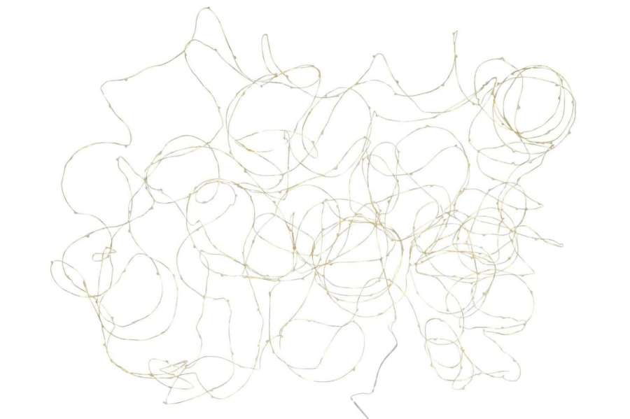 CHRISTMAS LIGHTS WIRE 30M GOLD 300LED WARM WHITE