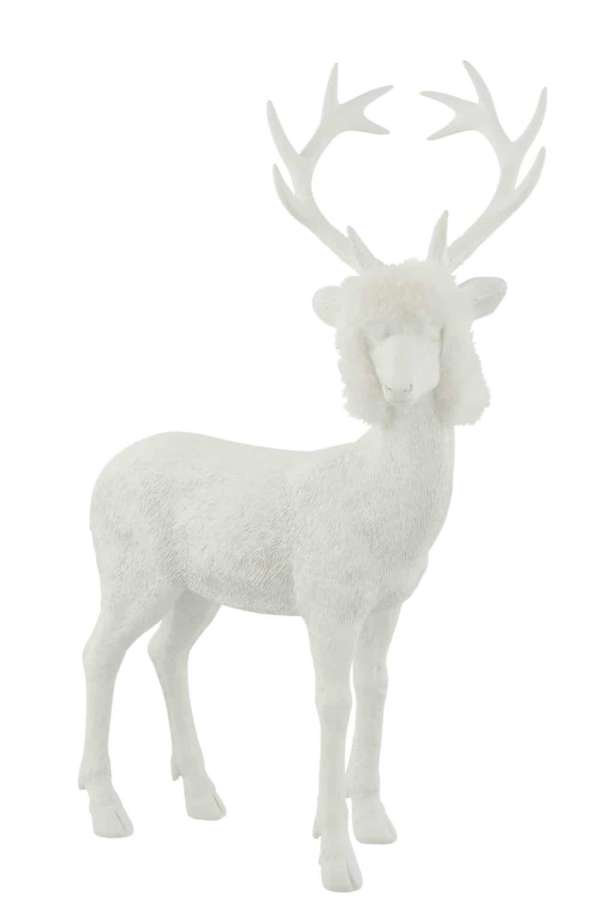 REINDEER POLY WHITE LARGE