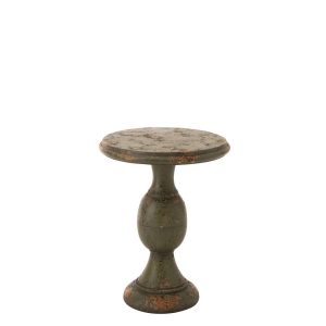 SIDE TABLE ANTIQUE OUTDOOR MAGNESIUM DARK GREEN