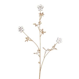 BRANCH CRYSTAL FLOWERS PLASTIC GOLD LARGE