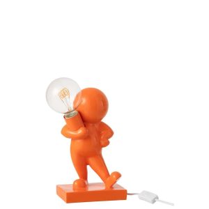 TABLE LAMP MARCEL RESIN DARK ORANGE