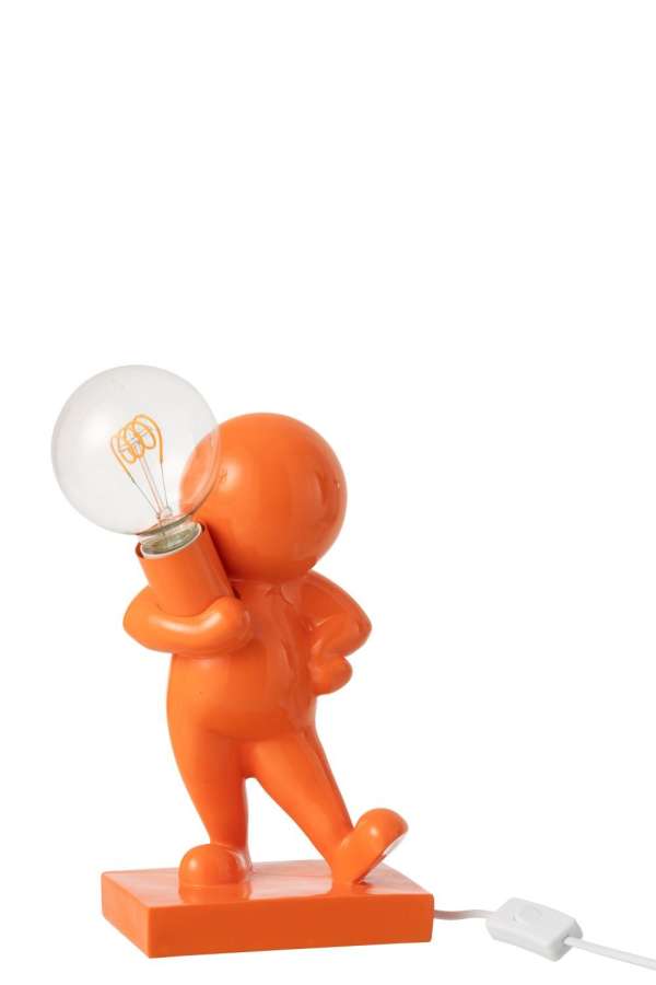 TABLE LAMP MARCEL RESIN DARK ORANGE