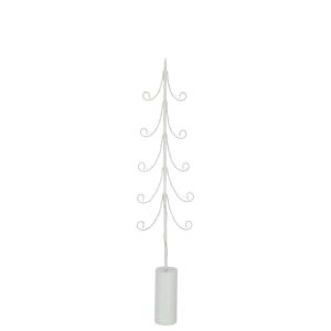 TREE LED CYLINDER BASE  IRON WHITE LARGE