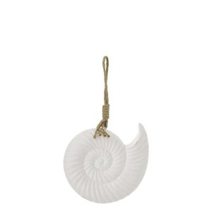 HANGER SHELL MDF/ROPE WHITE
