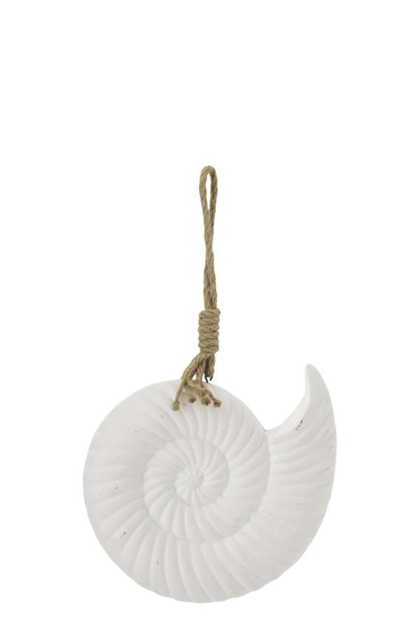 HANGER SHELL MDF/ROPE WHITE