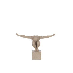 SPORTSMAN ON BASE MARBLE POLY SAND SMALL
