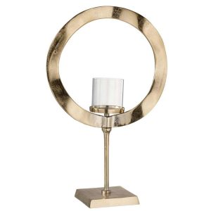 HURRICANE ROUND BASE ALUMINIUM GOLD LARGE