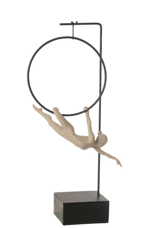 GYMNAST HOOP GAMMA RESIN BEIGE/BLACK