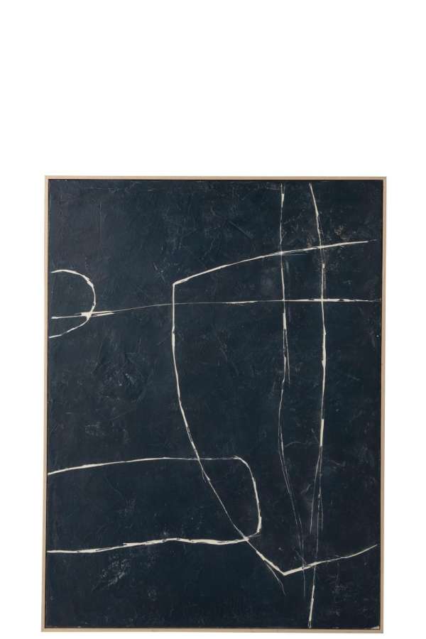 PAINTING SCRATCHES PINEWOOD BLUE/WHITE