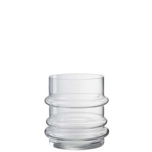 VASE BORDER GLASS TRANSPARENT SMALL