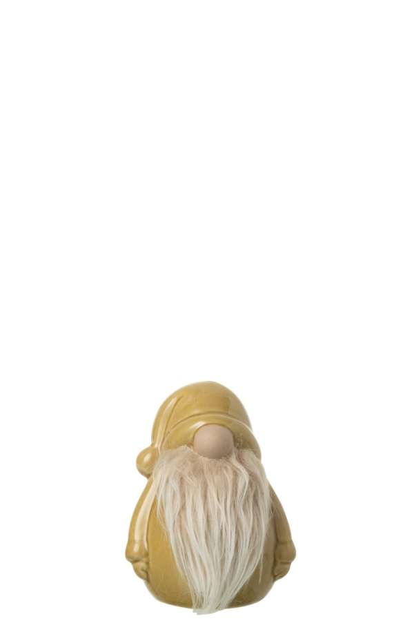 GNOME TEXTILE BEARD PORCELAIN OCHER YELLOW MEDIUM