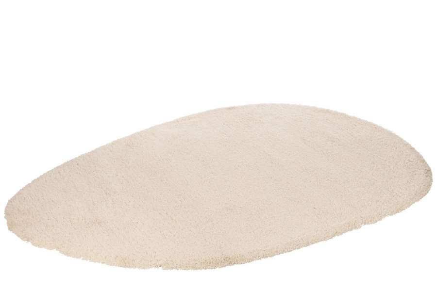 RUG ORGANIC SHAGGY POLYESTER CREAM