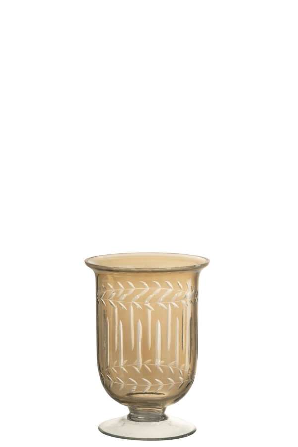 HURRICANE ROMAN STEM GLASS SMOKE SMALL