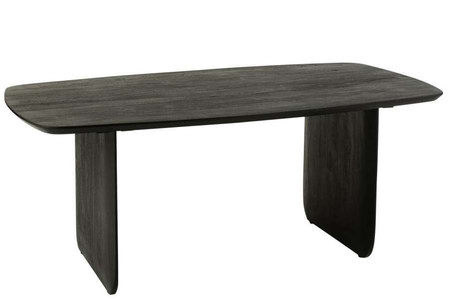 DINING TABLE ACACIA WOOD BLACK
