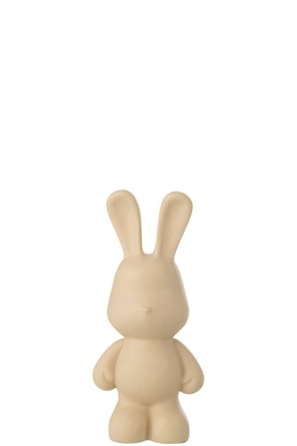 RABBIT FRED POLYRESIN BEIGE SMALL