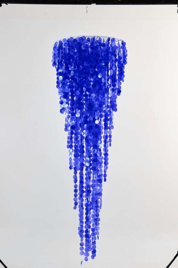 HANGER CAPIZ BLUE LARGE