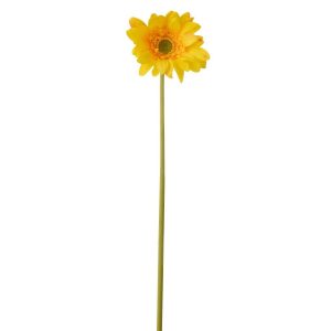 GERBERA REAL TOUCH FABRIC YELLOW