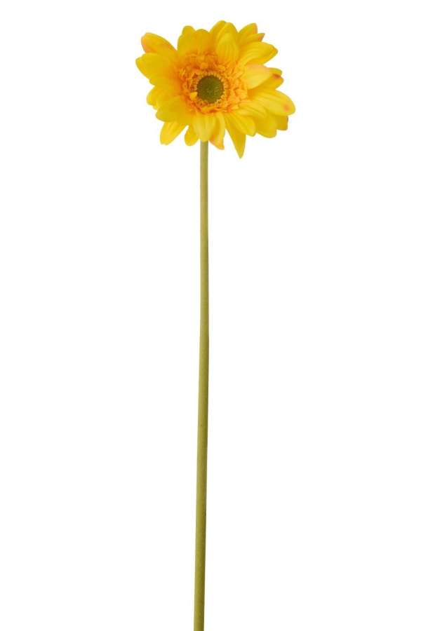 GERBERA REAL TOUCH FABRIC YELLOW