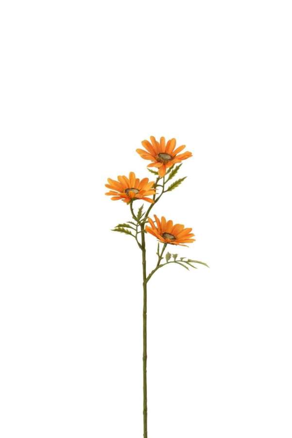 FLOWER DAISY PLASTIC ORANGE