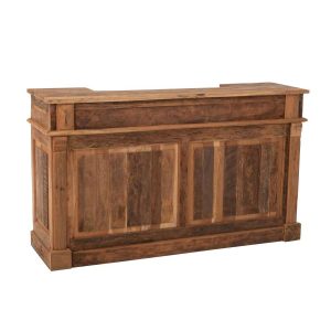 BAR 2 DRAWERS RECYCLED WOOD  NATURAL