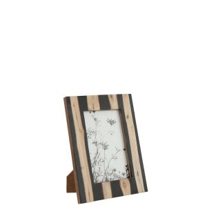 PHOTO FRAME MDF BLACK/GOLD COLORED SMALL