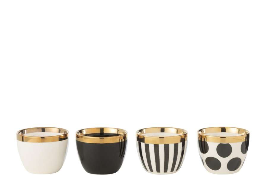 BOX OF 4 CUP CERAMIC MIX