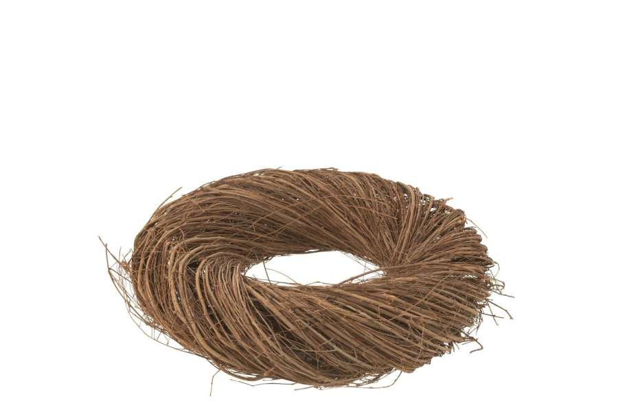 WREATH ROUND TWIG WILLOW NATURAL MEDIUM
