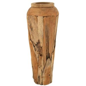 VASE TEAKWOOD NATURAL LARGE