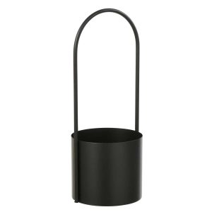 FLOWERPOT IRON BLACK EXTRA LARGE