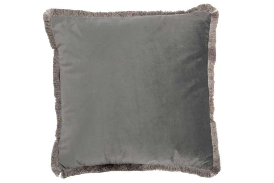 CUSHION ALPHA SQUARE POLYESTER GREY