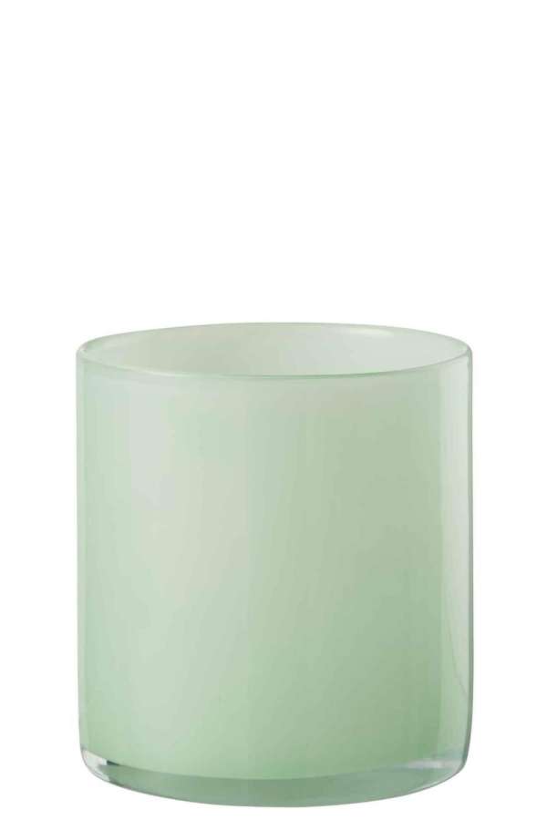 TEALIGHT HOLDER JADE LIGHT GREEN MEDIUM