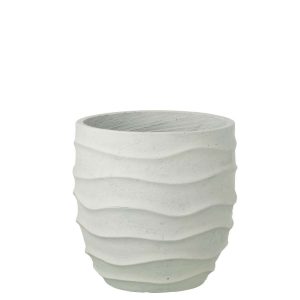 FLOWERPOT WAVES + OUTDOOR SAND WHITE MEDIUM
