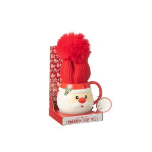 MUG+BEANIE SANTA IN GIFTBOX CERAMICS MIX